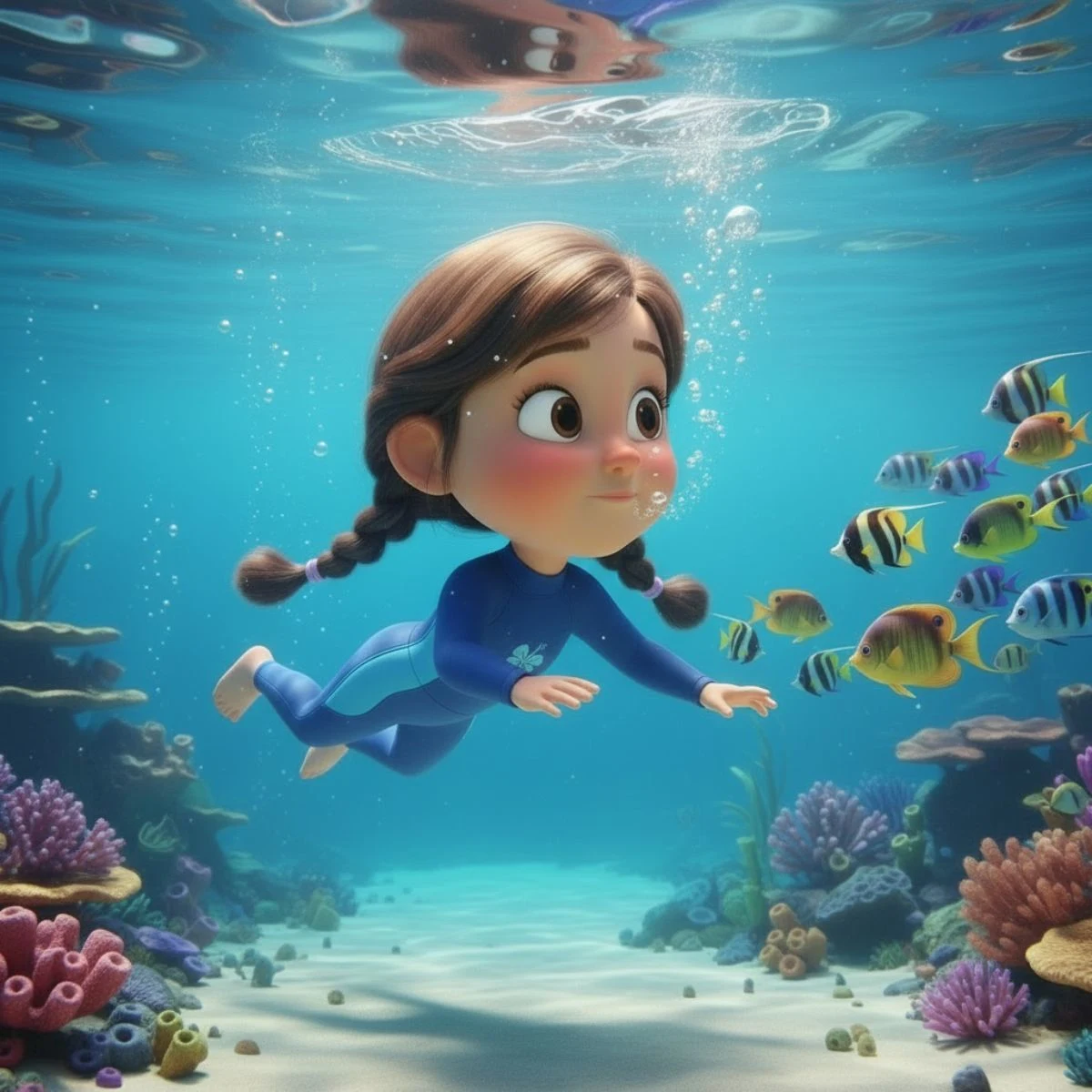 AI cartoon character illustration - children's book style