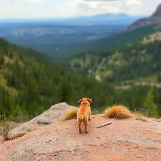 Distant pet photo showing what to avoid for AI portraits