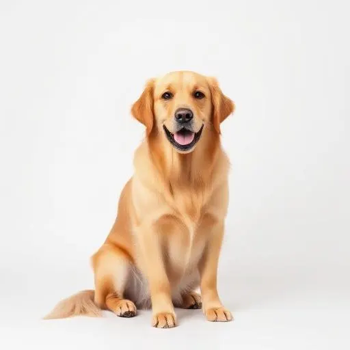 Dog with clean simple background perfect for AI pet portrait
